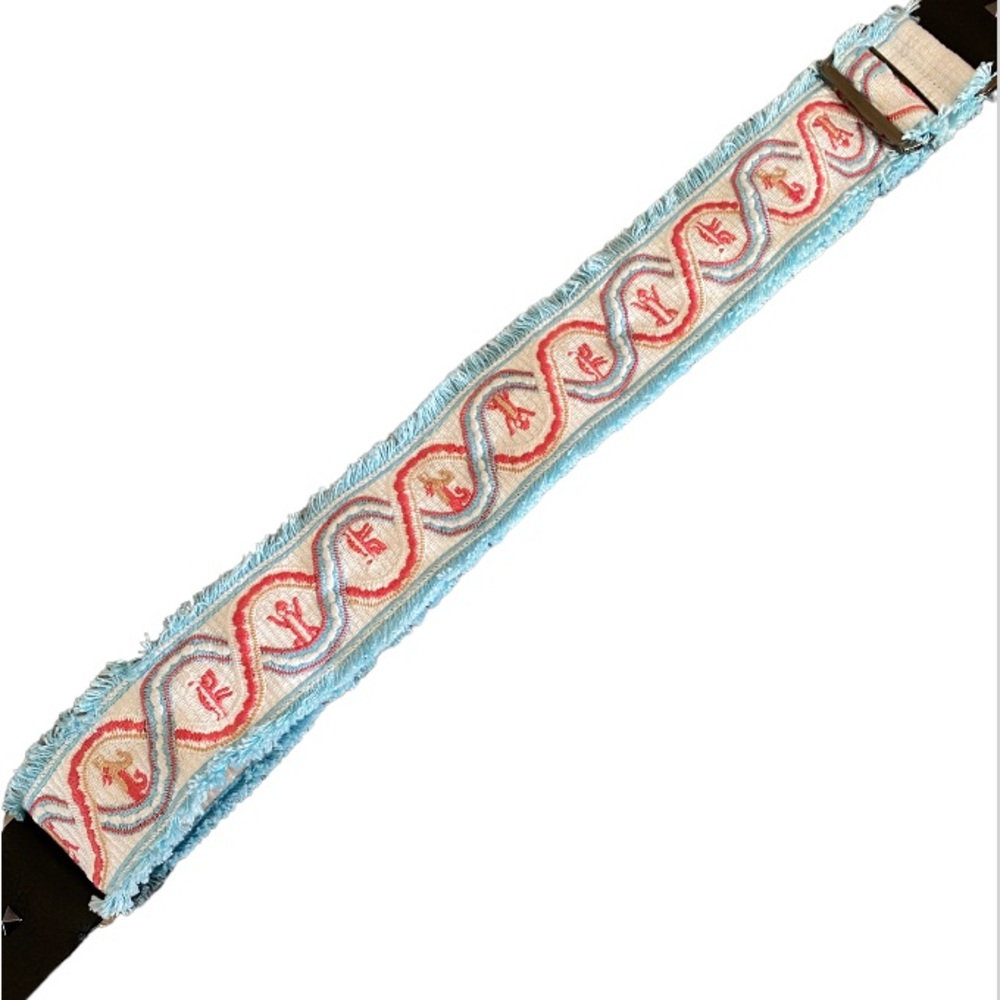 Valentino Garavani Guitar Bag Strap in Leather & Canvas - Picture 5 of 16